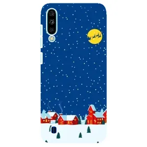 Силіконовий бампер на різдво для ZTE Blade A7 (2020) (Місто в снігу)