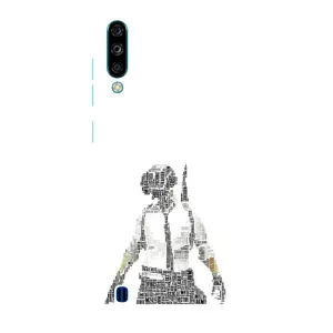 Силиконовый чехол с картинкой "Герой Pubg" на ZTE Blade A7 (2020) (Из букв)