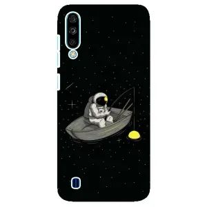 Силиконовый Чехол с принтом "Космонавты" на ZTE Blade A7 (2020) (Космонавт на рыбалке)