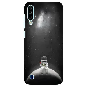 Силиконовый Чехол с принтом "Космонавты" на ZTE Blade A7 (2020) (Космонавт романтик)