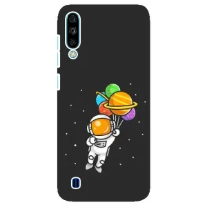 Силиконовый Чехол с принтом "Космонавты" на ZTE Blade A7 (2020) (Космонавт с шариками)