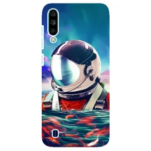 Силиконовый Чехол с принтом "Космонавты" на ZTE Blade A7 (2020) (Космонавт в воде)