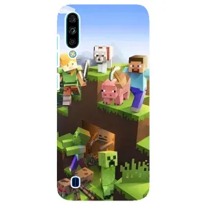 Чехлы для ZTE Blade A7 (2020) (Персонажи Майн Крафт) (Майн-крафт)
