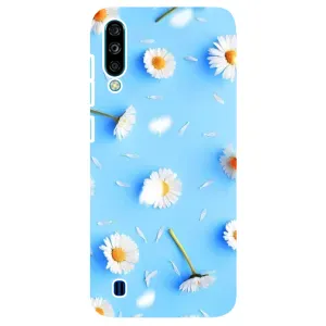 Чохол з Квітами для ZTE Blade A7 (2020) (ромашки на блакитному)
