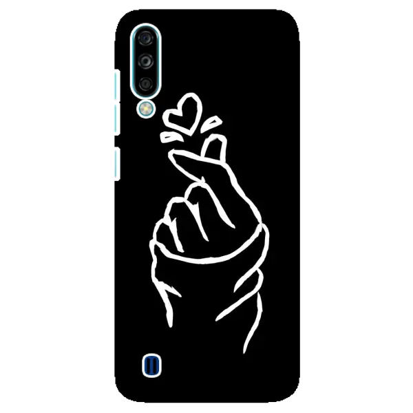 Чехол с рисунком «Сердце на черном» для ZTE Blade A7 (2020)
