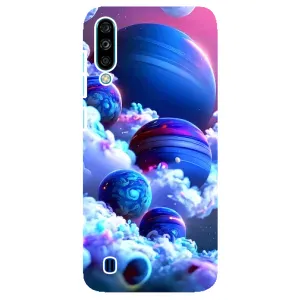 Чехлы КОСМОС для ZTE Blade A7 (2020) (Синие планеты)