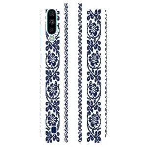 Силіконовый Чохол на ZTE Blade A7 (2020) з картинкой Вишиванки (Синя вишиванка)