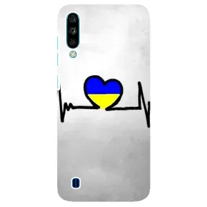 Силиконовый Чехол на ZTE Blade A7 (2020) (Я-Украина) (Украинская кардиограмма)