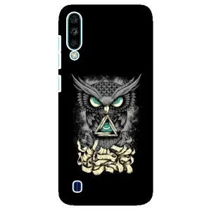 Чехлы с принтом СОВЫ для ZTE Blade A7 (2020) (Зеленые глаза)