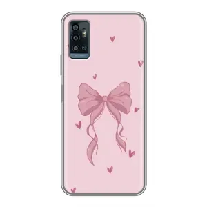 Чохол банти для ZTE Blade A71 (Бант на рожевому)