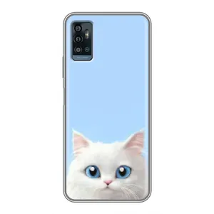 Чохол на тематику: Коти для ZTE Blade A71 (Білий кіт)