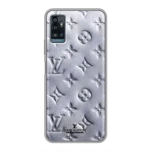 Текстурный Чехол Louis Vuitton для ЗТЕ Блейд А71 (Белый ЛВ)