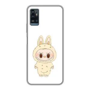 Чехол с принтом Лабубу для ZTE Blade A71 (Бежевый Лабубу)