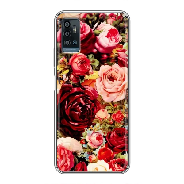 Чехол с рисунком «Букет цветов» для ZTE Blade A71 Чехол с рисунком «Букет цветов» для ZTE Blade A71