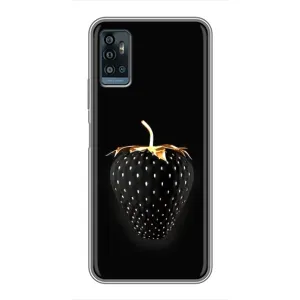 Чохол з зображенням смачної їжі для ZTE Blade A71 (Чорна полуниця)