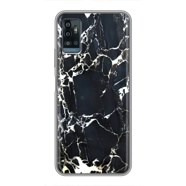 Чехол с рисунком «Чёрный мрамор» для ZTE Blade A71 Чехол с рисунком «Чёрный мрамор» для ZTE Blade A71