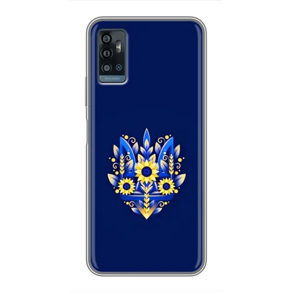 Чехол с рисунком «Цветущий Герб» для ZTE Blade A71