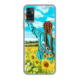 Чохол Стильні дівчата на ZTE Blade A71 (Дівчина на полі)