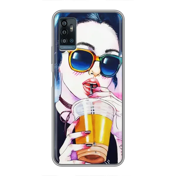 Чехол с рисунком «Девушка с коктейлем» для ZTE Blade A71 Чехол с рисунком «Девушка с коктейлем» для ZTE Blade A71