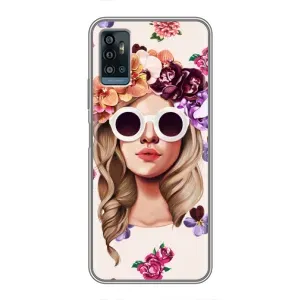 Чохол з картинкою Модні Дівчата ZTE Blade A71 (Дівчина в окулярах)
