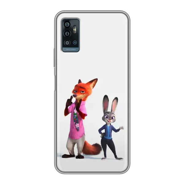Чехол с рисунком «Джуди и Ник» для ZTE Blade A71