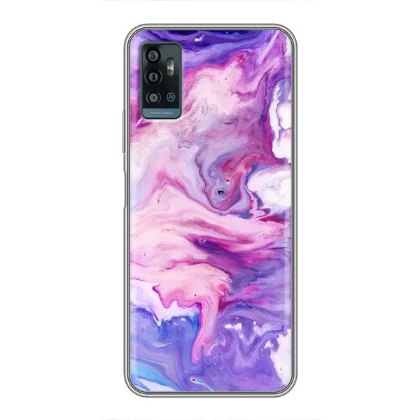 Чехол с рисунком «Фиолетовый мрамор» для ZTE Blade A71 Чехол с рисунком «Фиолетовый мрамор» для ZTE Blade A71