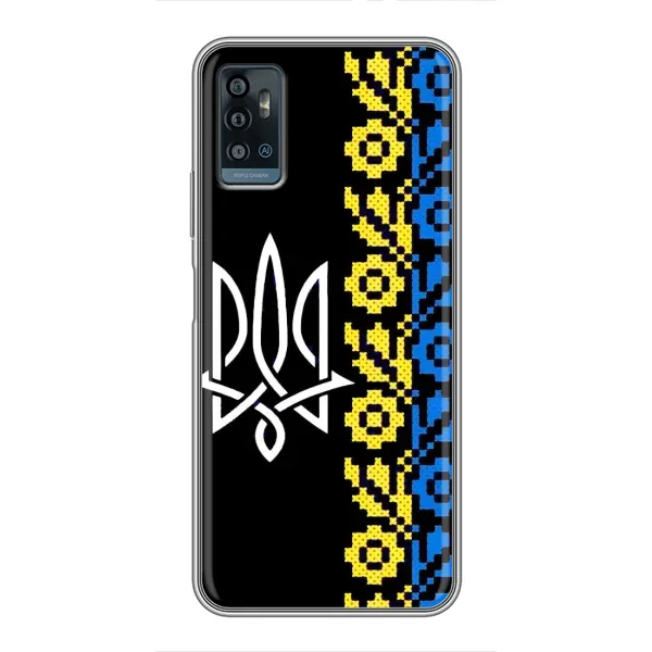 Чехол с рисунком «Герб и вышыванка» для ZTE Blade A71 Чехол с рисунком «Герб и вышыванка» для ZTE Blade A71