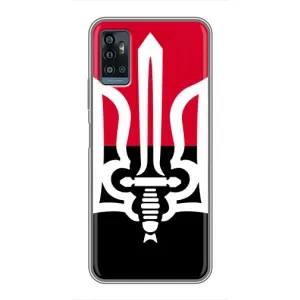 Чохли УПА (Червоно-Чорний) на ZTE Blade A71 (Герб України)