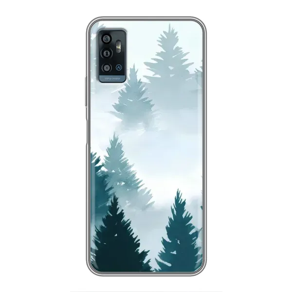 Чехол с рисунком «Горный лес» для ZTE Blade A71