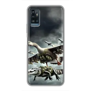 Чохол з мемами траралело тралала для ZTE Blade A71 (Гусіні і крокоділо)