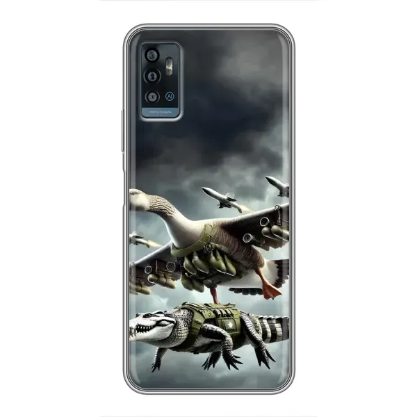 Чехол с рисунком «Гусини и крокодило» для ZTE Blade A71 Чехол с рисунком «Гусини и крокодило» для ZTE Blade A71