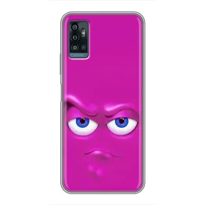 Силиконовые Чехлы (смешные стикеры) для ZTE Blade A71 (Хитрая мордочка)