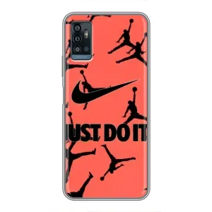 Силиконовый Чехол Nike Air Jordan на ЗТЕ Блейд А71 (Just Do It)