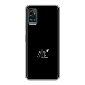 Чохол з картинками на чорному фоні для ZTE Blade A71 (Книжки)