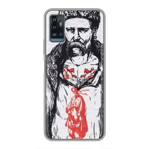 Чехол с рисунком «Кобзарь» для ZTE Blade A71 Чехол с рисунком «Кобзарь» для ZTE Blade A71