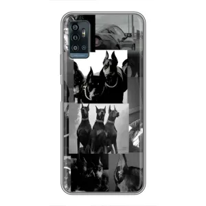 Чохол ДОБЕРМАН для ZTE Blade A71 (Колаж Доберман)