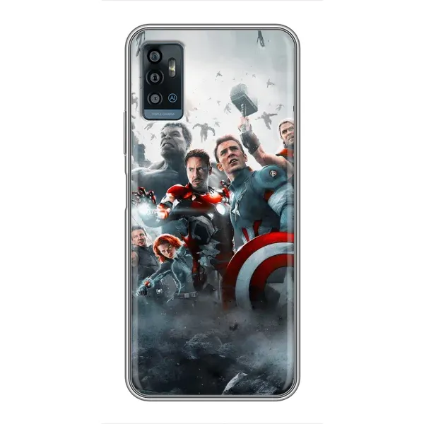 Чехол с рисунком «Команда марвел» для ZTE Blade A71