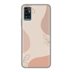 Чохол квітковий дизайн для ZTE Blade A71 (Кориневий фон)