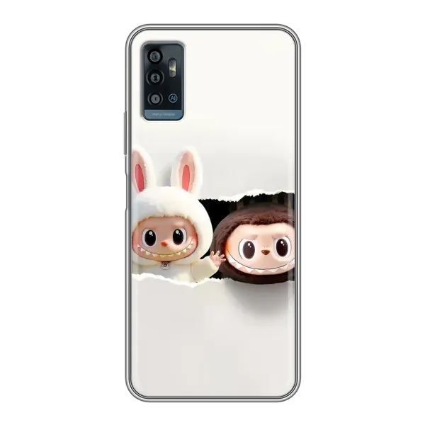 Чехол с рисунком «Фигурки Labubu» для ZTE Blade A71 Чехол с рисунком «Фигурки Labubu» для ZTE Blade A71