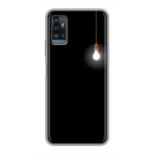 Чохол з картинками на чорному фоні для ZTE Blade A71 (Лампочка)