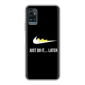 Силиконовый Чехол на ZTE Blade A71 с картинкой Nike (Later)