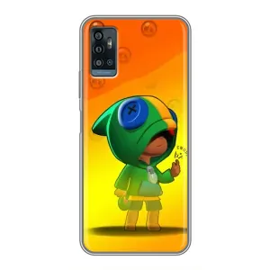 Чохол Бравл Старс для ZTE Blade A71 (LEON в кофті)