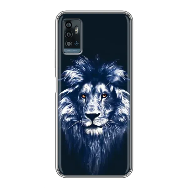 Чехол с рисунком «Лев - синий» для ZTE Blade A71 Чехол с рисунком «Лев - синий» для ZTE Blade A71