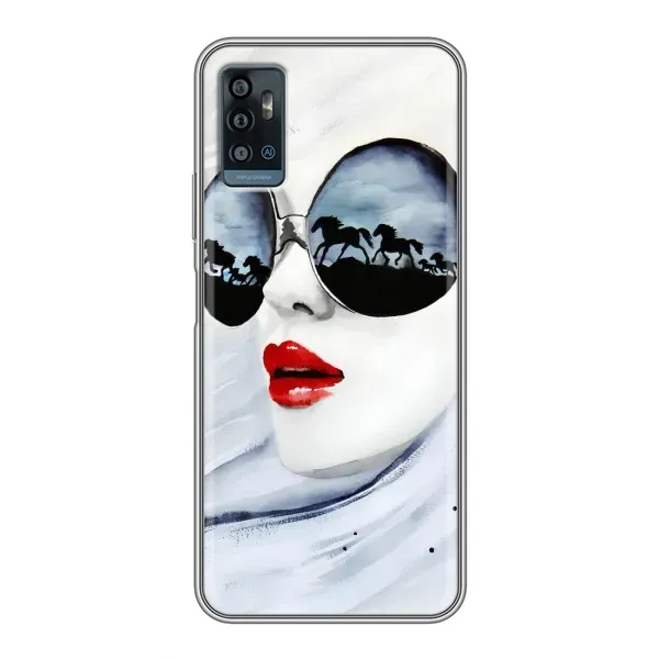 Чехол с рисунком «Любительница коней» для ZTE Blade A71 Чехол с рисунком «Любительница коней» для ZTE Blade A71