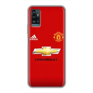 Силиконовые Чехлы принт Футбол на ZTE Blade A71 (Man United)
