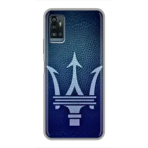 Чехлы с тематикой "Крутые машины" на ZTE Blade A71 (Лого Maserati)
