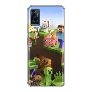 Чохли для ZTE Blade A71 (Персонажі МайнКрафт) (Майн-крафт)