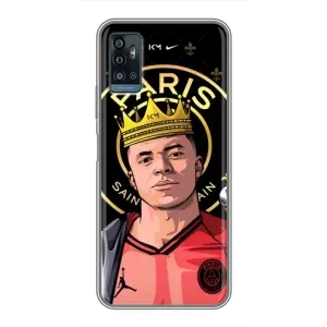 Чехол (TPU) с Футболистом на ZTE Blade A71 (Mbappe King)