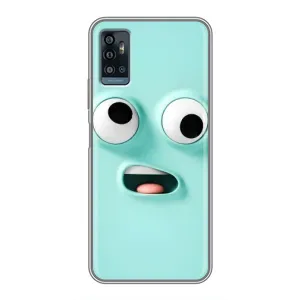 Силиконовые Чехлы (смешные стикеры) для ZTE Blade A71 (Забавное мятное лицо)