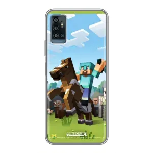 Чохли для ZTE Blade A71 (Персонажі МайнКрафт) (На коні)